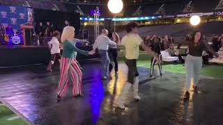 Flash Mob New Orleans performing Sweet Caroline Live at Mercedes Benz Superdome
