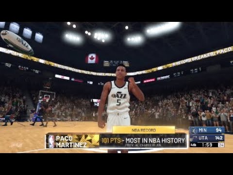 NBA 2K19 My Career Jazz vs Timberwolves "Scoring 101 Points!" Ep.74