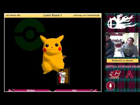 Rildom (Marth) vs niko (Pikachu) - SSBM Singles - CMU Weekly #86