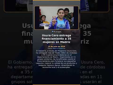 Usura Cero entrega financiamiento a 35 mujeres en Madriz