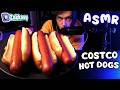 ASMR Eating Cozy Costco Hot Dogs Whispered Rambling