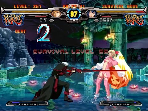 #322 Guilty Gear XX Accent Core Plus R PS3 \\ EX COLOR Ky mid-length Survival run; EX chars unlocked