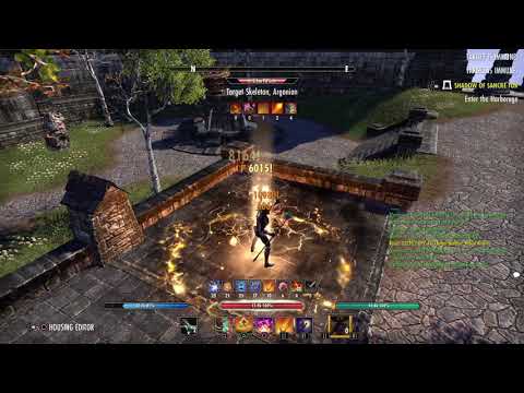 ESO Magik Dk Elsweyr 54K Dps test 3 mil parse