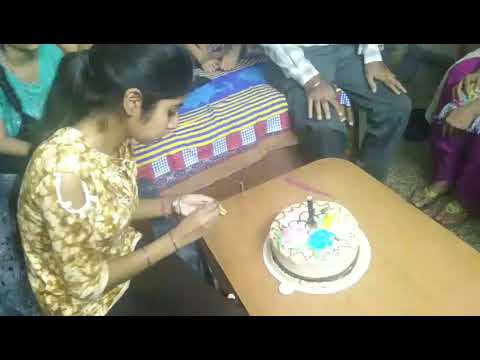 Gurleen (Leena) birthday cake and celebration full the anar candle new candle buring for happy birth