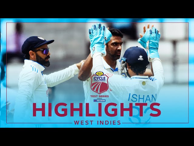 Extended Highlights | West Indies v India | Ashwin Takes 5-Fer | 1st Cycle Pure Agarbathi Test Day 1