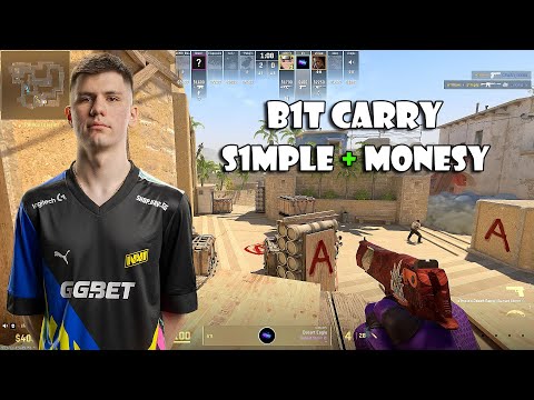 B1T CARRY S1MPLE & MONESY  - VOICE COMMS - POV FACEIT  MIRAGE CS2 2024