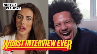 Eric Andre Pranks Chloe Veitch From The Circle | Worst Interview Ever video