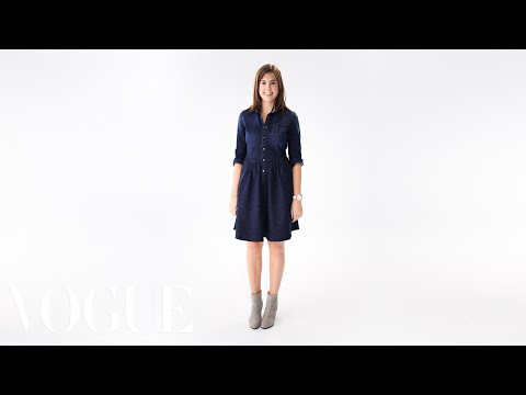 Pleated Jean Dress by G-Star - Jeanius:  Ally Betker - Vogue