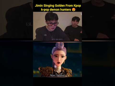Jimin Singing Golden From Kpop k-pop demon hunters ✨❤️ #jimin #jungkook #fypviralシ #bts