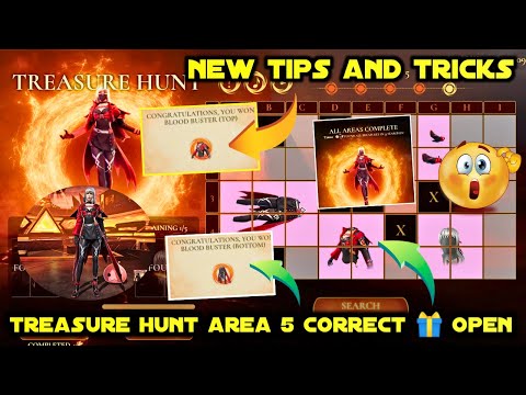 TREASURE HUNT EVENT IN FREE FIRE AREA 5 TRICK | TREASURE HUNT AREA 5 MISSION KAISE COMPLETE KAREN