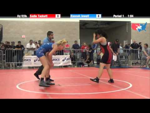 FILA Cadet 60 kg / 132.25 lbs. - Sadie Tackett vs. Hannah Jewell