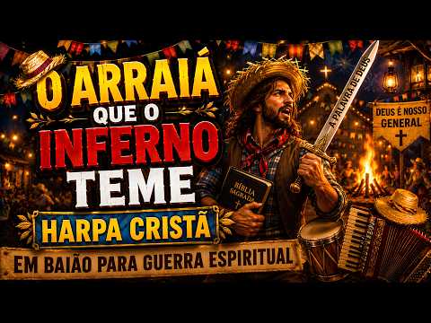 O ARRAIÁ QUE O INFERNO TEME | HARPA CRISTÃ EM BAIÃO PARA GUERRA ESPIRITUAL