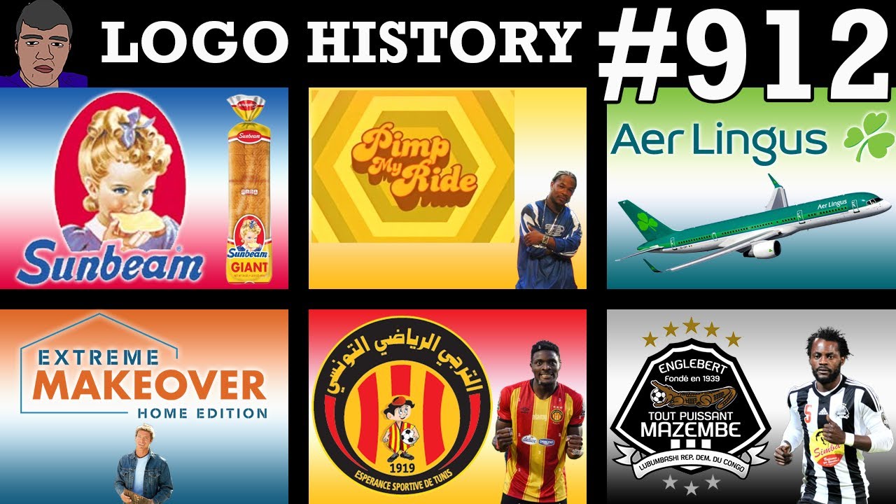 LOGO HISTORY #912 - Aer Lingus, Pimp My Ride, Sunbeam Bread, Extreme Makeover Home Edition & More...