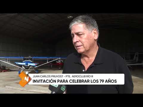 Invitación para celebrar los 79 años de Aeroblub Río Tercero