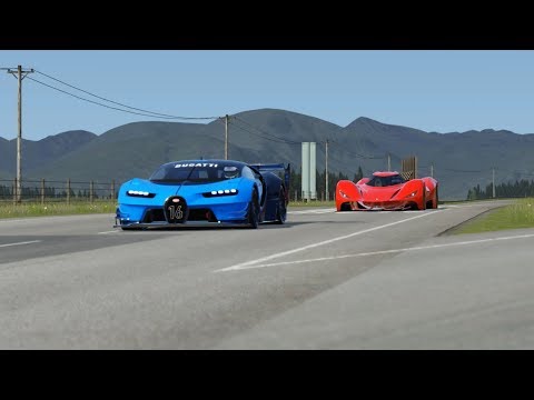 2025 Ferrari Piero T2 LM Stradale LMP1 vs Bugatti Vision GT at Highlands