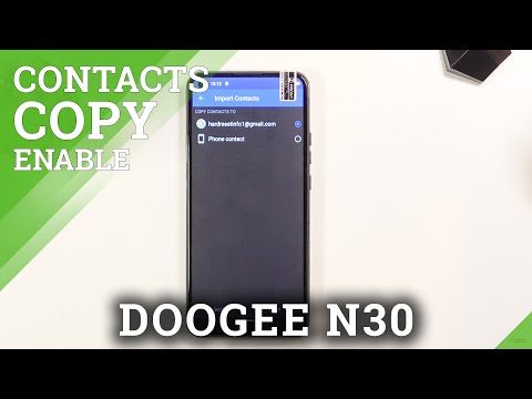 How to Transfer Contacts in DOOGEE N30 – Copy Contacts