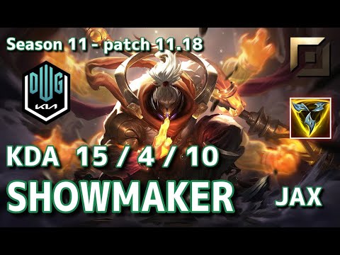 【韓国サーバー/C1】DK Showmaker ジャックス(Jax) VS DRX Kingen カミール(Camille) TOP - Patch11.18 KR Ranked【LoL】