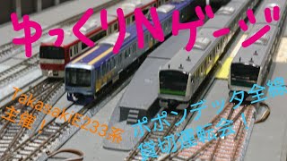 【ゆっくりNゲージ】ポポンデッタ全線貸切運転会！TakasakiE233系さん主催！