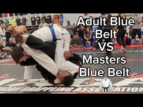 Masters Blue Belt (35) VS Adult Blue Belt (25) #bjj #naga #bluebelt #competition