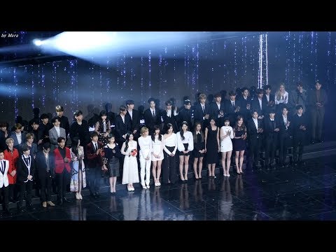 180214 트와이스 (TWICE),아이유(IU),워너원(Wanna One),세븐틴,갓세븐(GOT7) 전출연진 오프닝 직캠 Fancam (2018 가온차트어워드) by Mera
