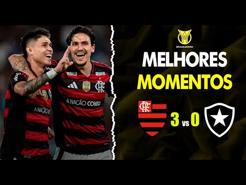 MELHORES MOMENTOS: FLAMENGO VENCE O BOTAFOGO POR 3X0! ASSISTA OS GOLS
