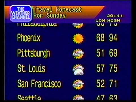 09/18/1993 Weather Star 4000 Local Forecast 3:27pm