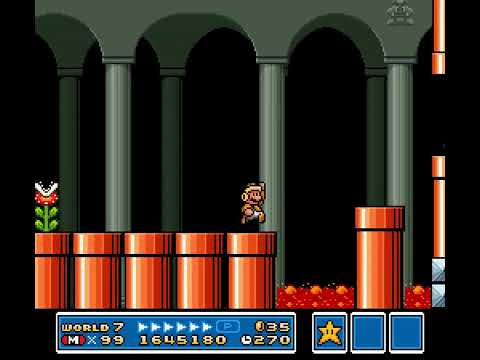 Super Mario All-Stars - Super Mario Bros. 3 - World 7-Fortress 2