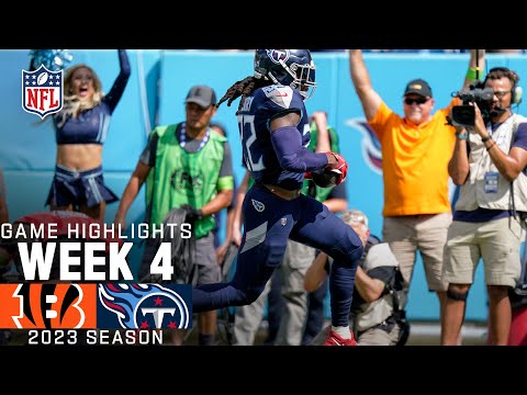 Cincinnati Bengals vs. Tennessee Titans Game Highlights | NFL 2023 Week 4