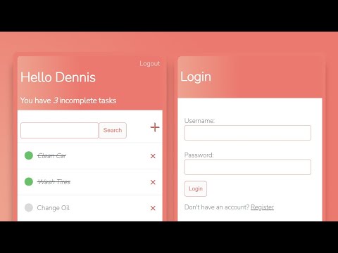 Django To Do List App With User Registration & Login