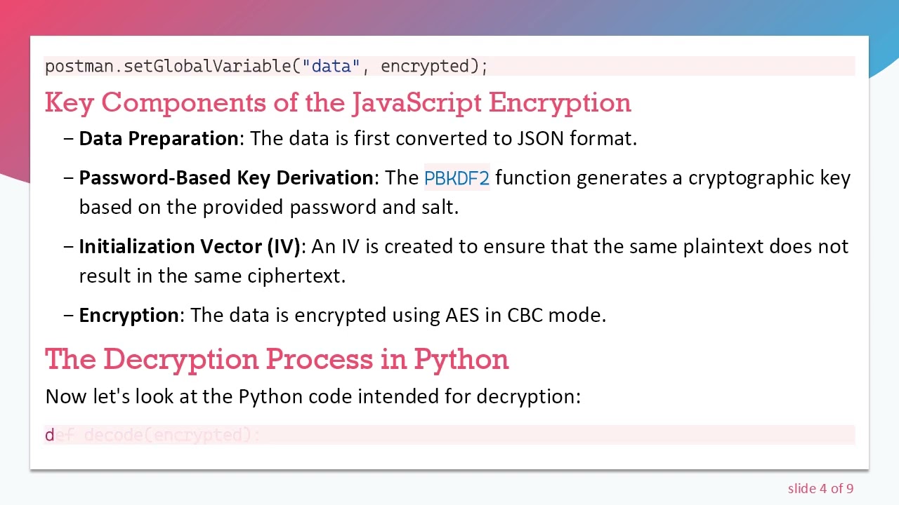 How to Successfully Decrypt CryptoJS AES Encryption in Python with Cryptodome