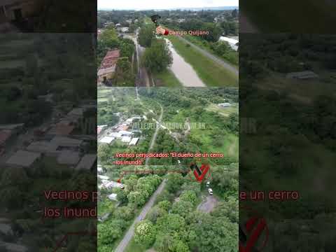 Alarma:Se metió un brazo del río a Campo Quijano por un canal