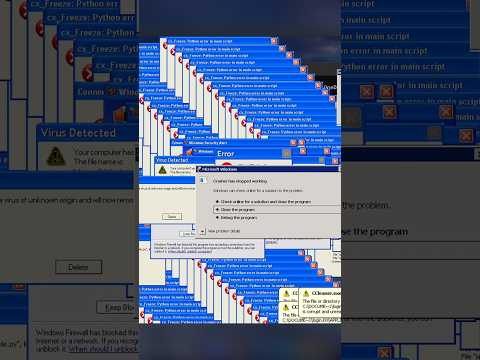 I Made a Virus and It froze my Computer #shorts