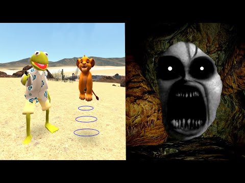 TERRIFYING CURSED CREATURE IN CAVE! - Garry's mod Sandbox