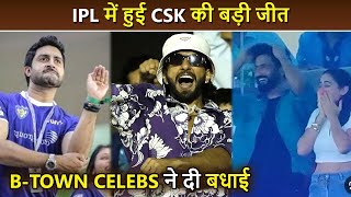 Celebs REACT As MS Dhoni's CSK Wins IPL Final Match | Ranveer, Virat, Abhishek, Kartik & More