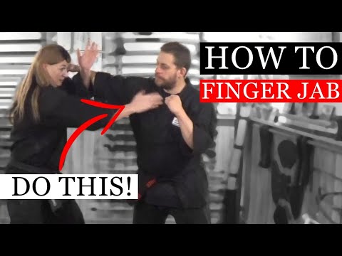 HOW TO FINGER JAB CORRECTLY FOR SELF DEFENSE | Ninjutsu Martial Arts Training Techniques
