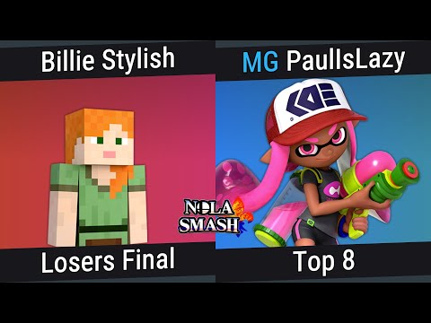 NOLA Smash Weekly 299 Loser Finals -  PaulIsLazy (Inkling) Vs. Billie Stylish (Steve)