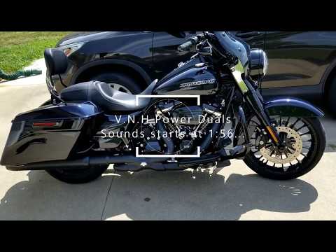 Vance and Hines Power Duals with Tab Zombie slipons on 2019 Road King Special