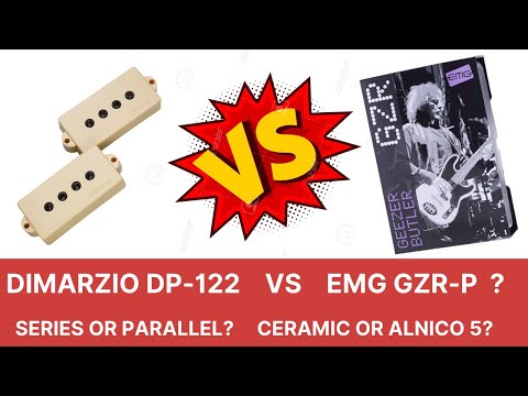 EMG GZR-P ( Geezer Butler) VS DiMarzio DP-122  (Precision bass Pickups comparison)