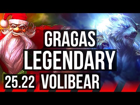 GRAGAS vs VOLIBEAR (TOP) | 10/1/10, Legendary | EUW Master | 25.22