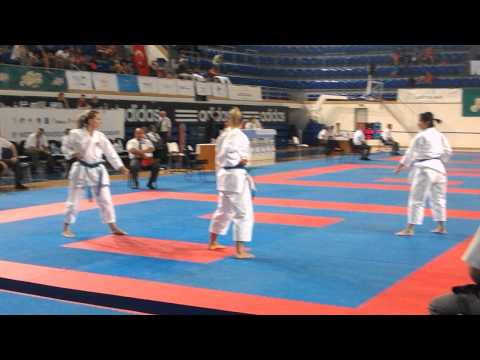 WUC karate 2014 - Bar, Female kata team Montenegro - Unsu