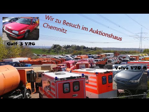 Wir bei der Autoversteigerung // Auktionshaus Chemnitz // Golf III VR6,.....  MB Youngtimer Parts