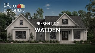 Popular & Exclusive Farmhouse Plan 3D Tour: Walden | THD-8516