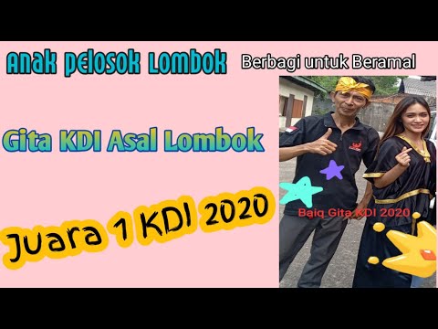 Mandalika Baiq Gita JUARA 1 KDI 2020 Asal Lombok ngajak joget.. aslinya mau tapi malu.. 🤭🤭