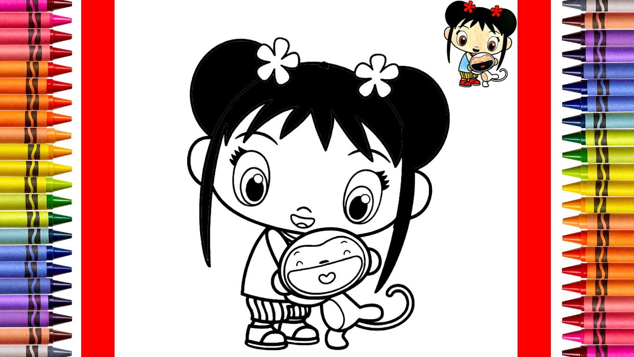 The Coloring Couple Presents: Coloring Kai-Lan and HoHo | How to Color