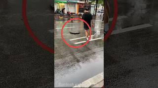 He Never Expected THIS After Fixing a Manhole Cover! 🤯😳 #Unbelievable