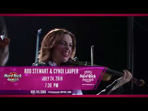 Rod Stewart with Cyndi Lauper - July 24