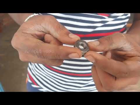 Making a Angle grinder lock nut || woodworking