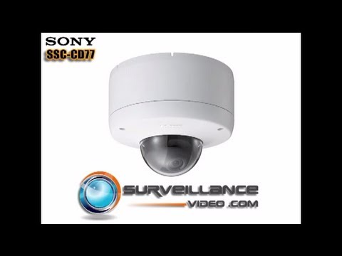 SONY SSC-CD77 Ruggedized Minidome Color Camera Demo from Surveillance-Video.com
