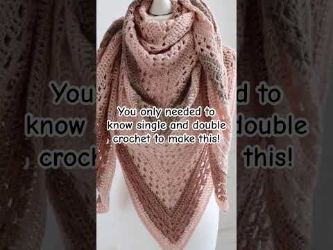 Easy Crochet Shawl #crochet