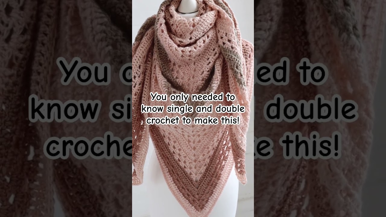 Easy Crochet Shawl #crochet